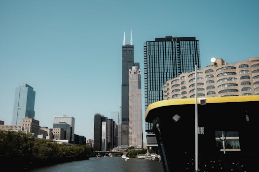 Hotels With Skyline View in Chicago Illinois USA